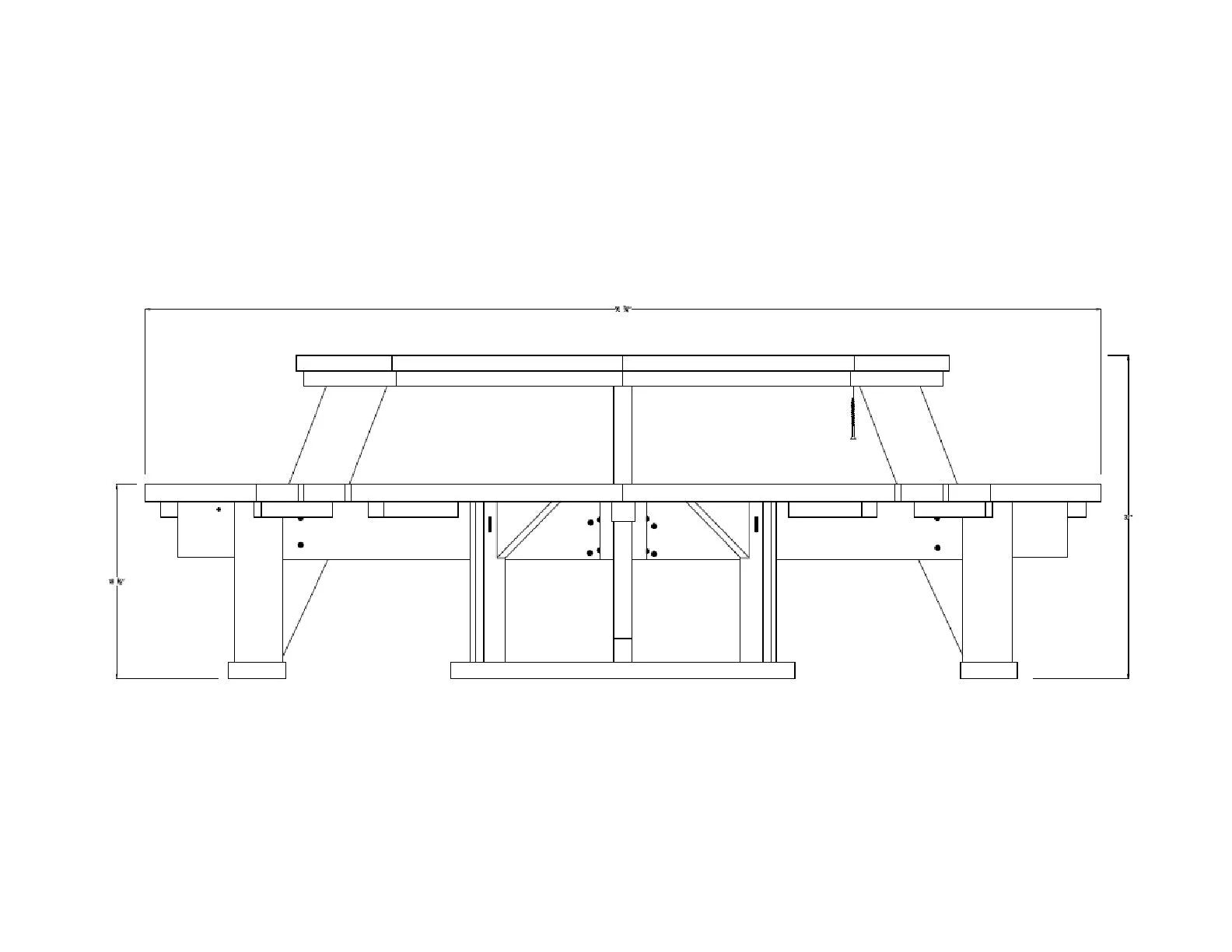 Octagon Picnic Table Plans - DIY Outdoor Patio Furniture - Build Your Own