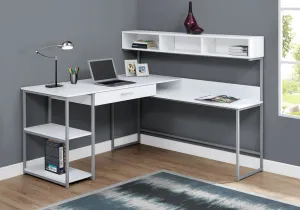 OFFICE SERIES - WHITE / SILVER METAL CORNER