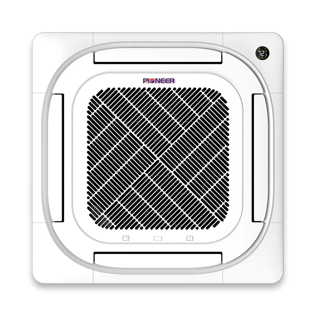 Pioneer® 36,000 BTU 19.2 SEER2 8-Way Slim Cassette Mini-Split Air Conditioner Heat Pump System Full Set 230V