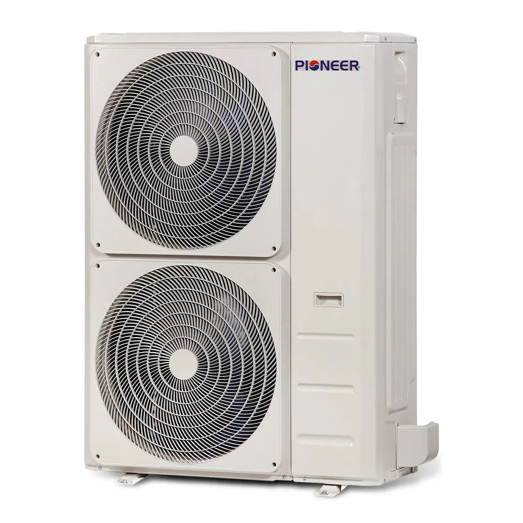 Pioneer® 48,000 BTU 18.5 SEER2 8-Way Slim Cassette Mini-Split Air Conditioner Heat Pump System Full Set 230V