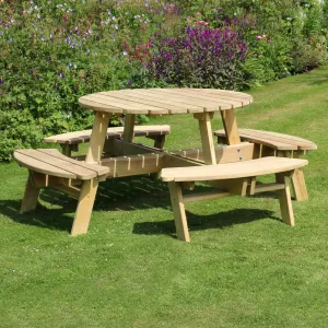 Poppy Round Picnic Table