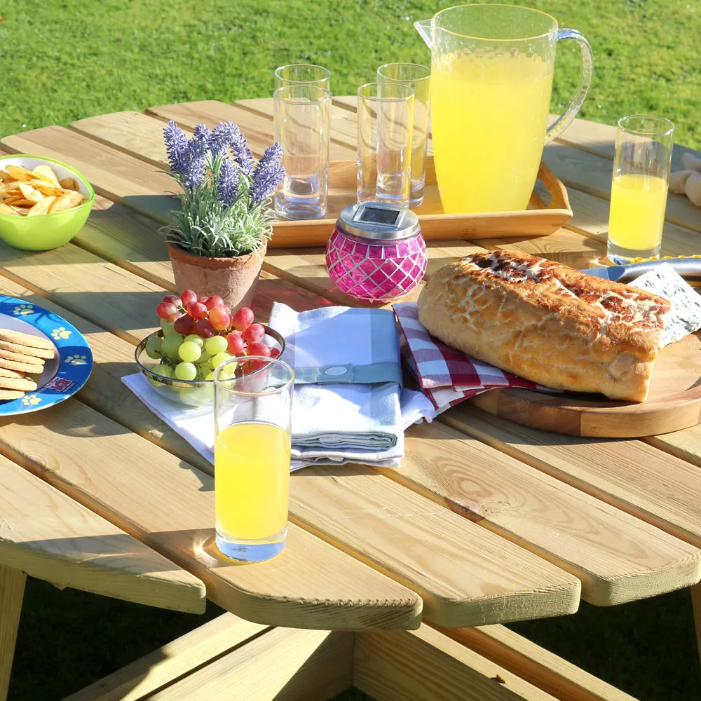 Poppy Round Picnic Table