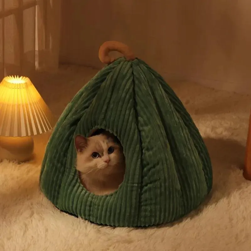 Pumpkin Palace Cat Cave Bed