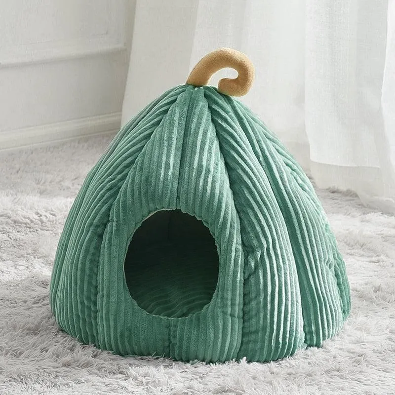 Pumpkin Palace Cat Cave Bed