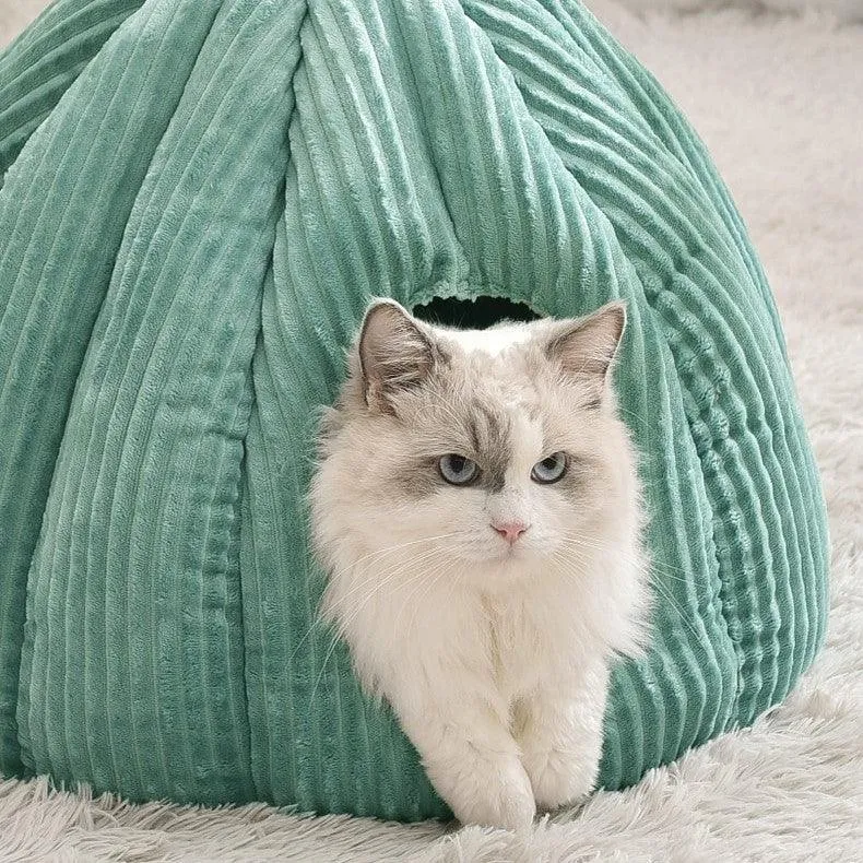 Pumpkin Palace Cat Cave Bed