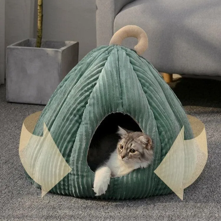 Pumpkin Palace Cat Cave Bed