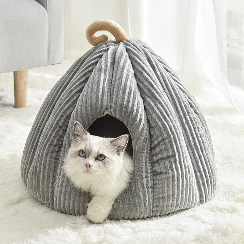 Pumpkin Palace Cat Cave Bed