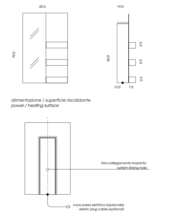 Rectangle & Shelves | Mirror