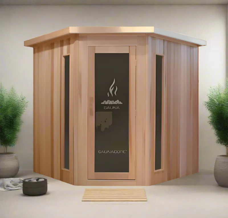 Saunacore Traditional Indoor Sauna Neo-Classic Style Series N8X8