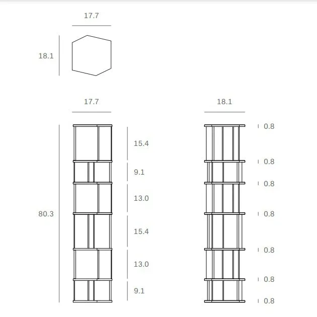 Stairs Column Book Shelf