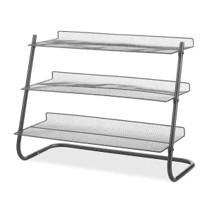 Three Tier Mesh Shelves - Gunmetal