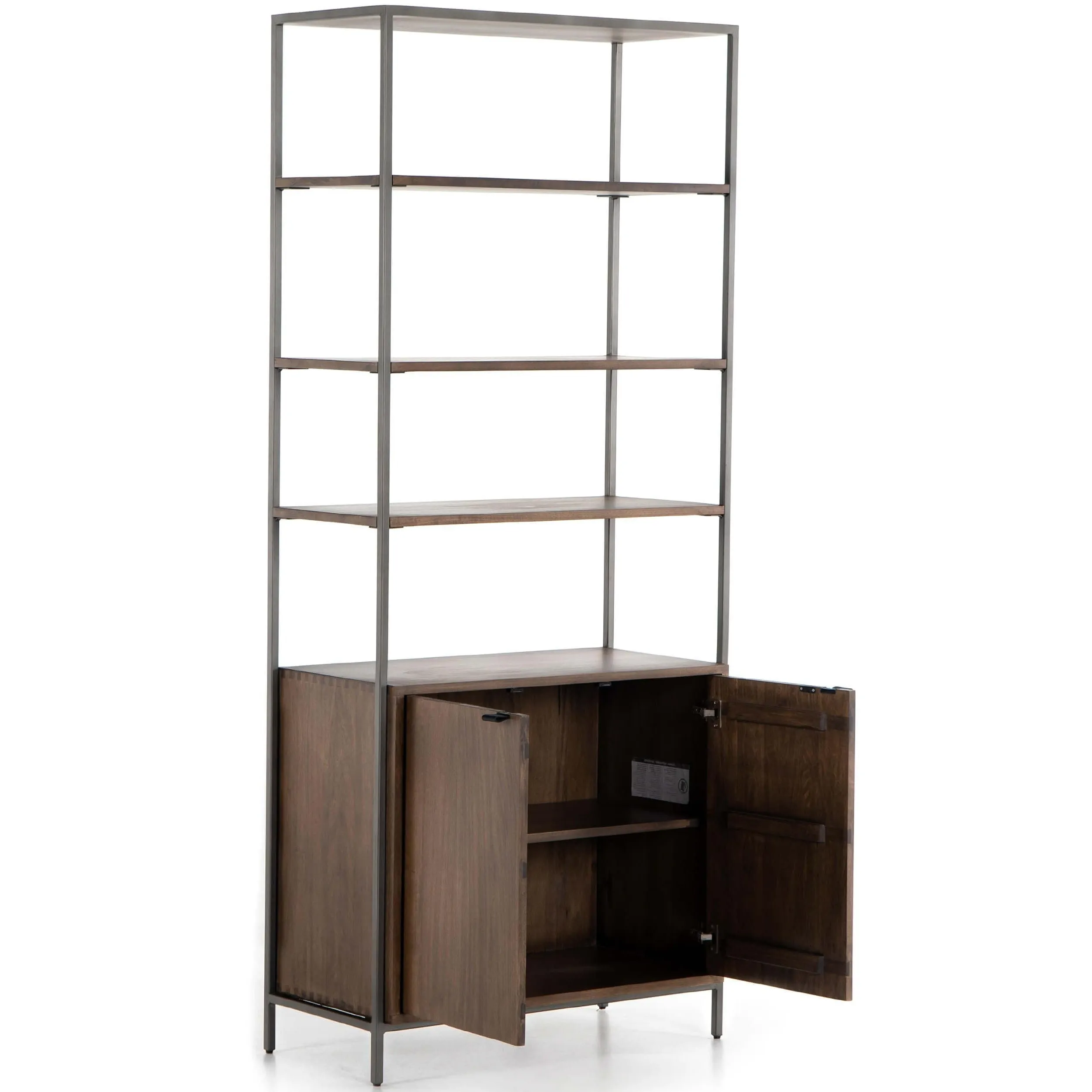 Trey Modular Wide Bookcase, Auburn Poplar