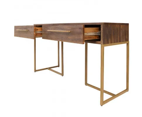 Tuberose Console Hallway Entry Table 120cm Solid Acacia Timber Wood - Brown