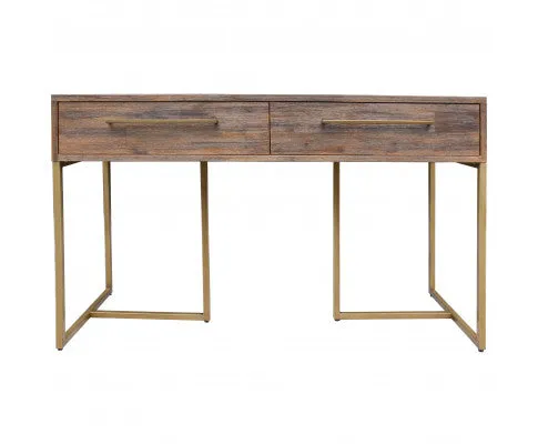 Tuberose Console Hallway Entry Table 120cm Solid Acacia Timber Wood - Brown