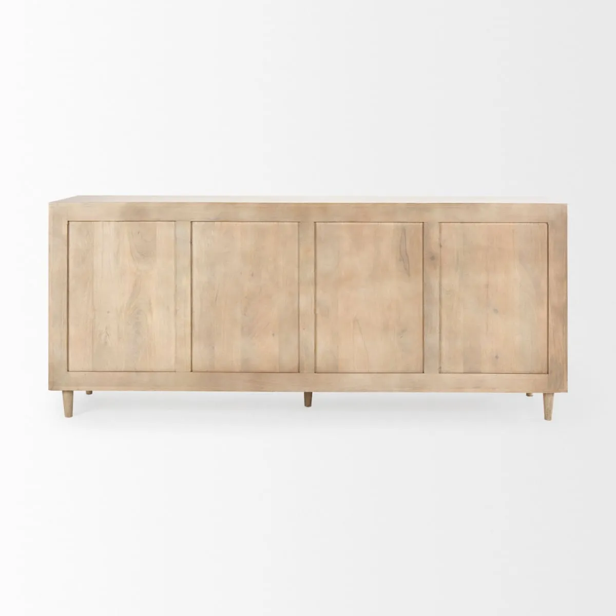 Tucker Sideboard Light Brown Wood | 4 Door