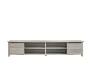 TV Stand Entertainment Unit 180cm In White Oak