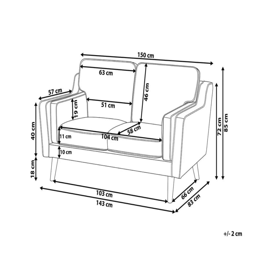 Tyson Straight Line Sofa Set in Suede