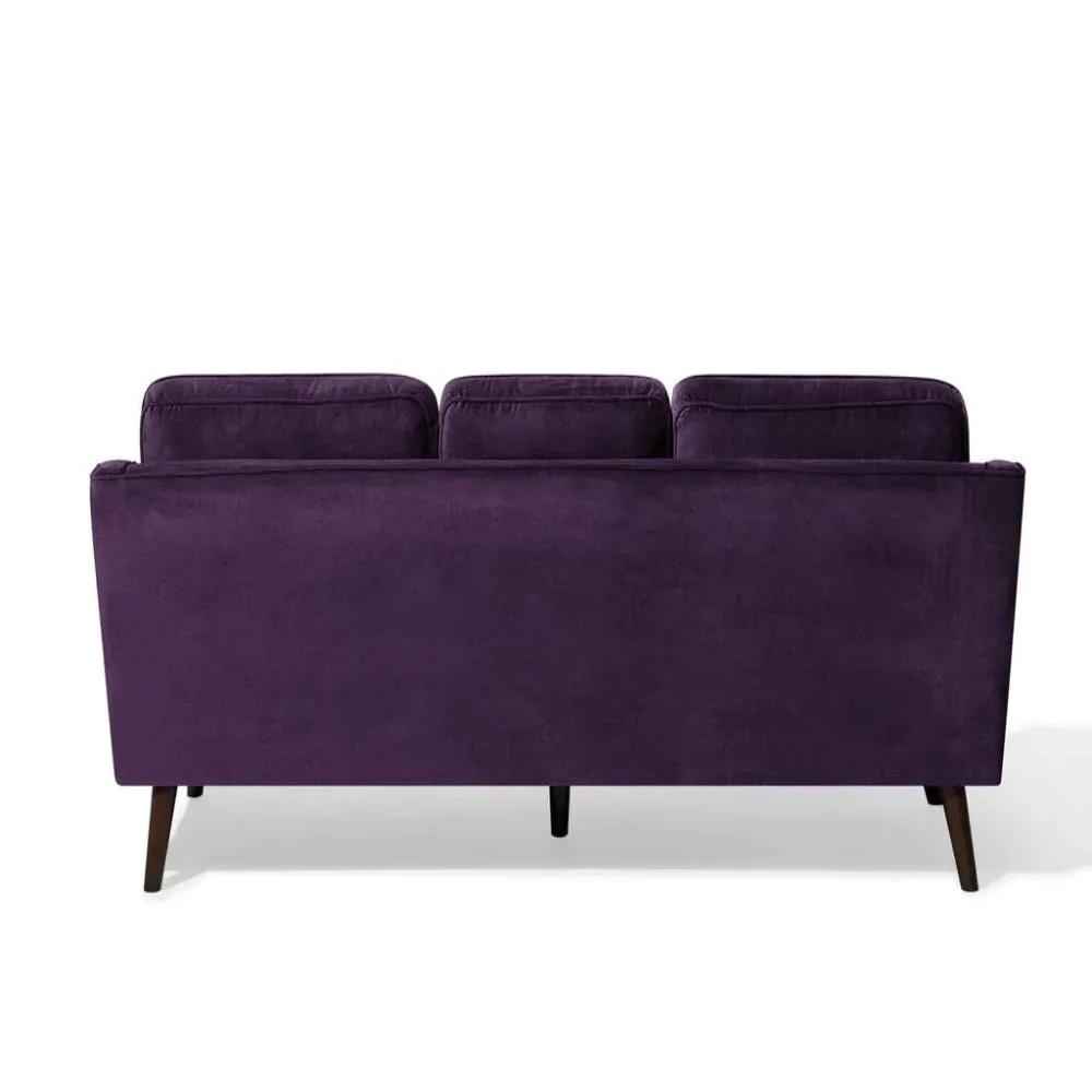 Tyson Straight Line Sofa Set in Suede