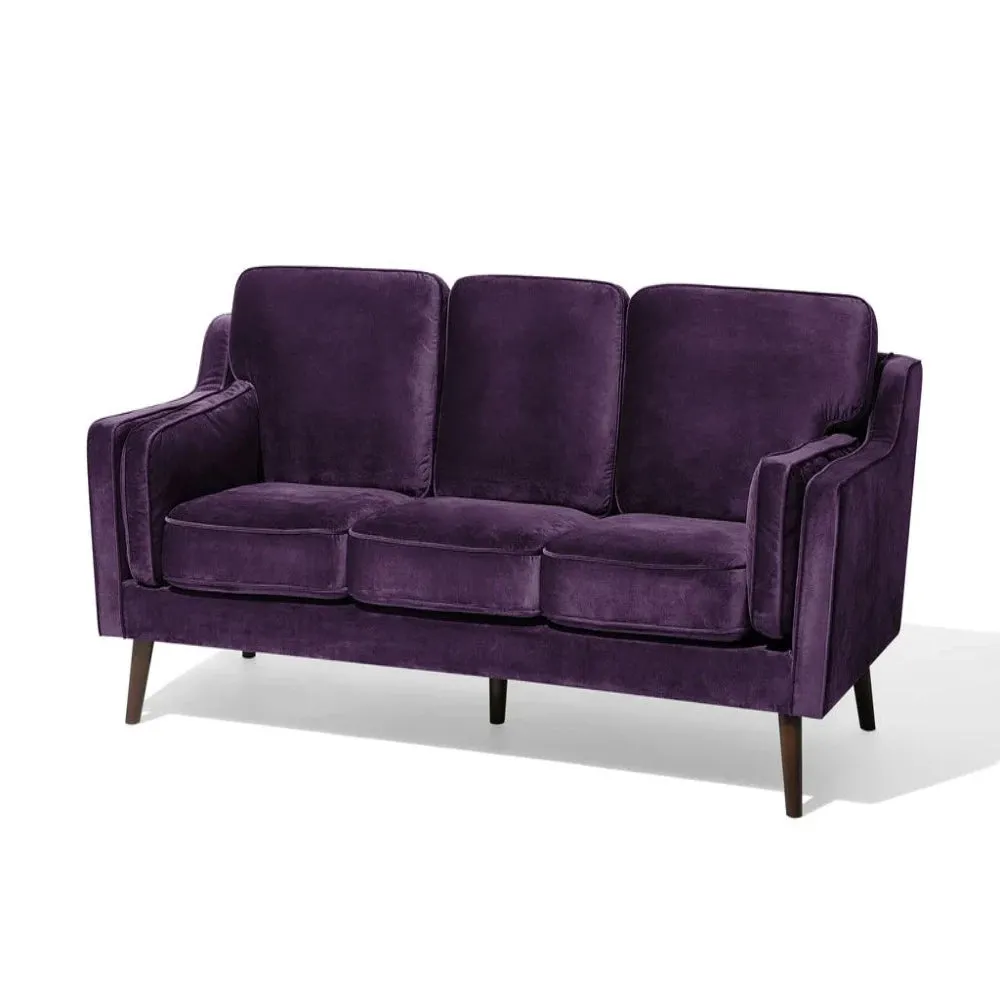 Tyson Straight Line Sofa Set in Suede