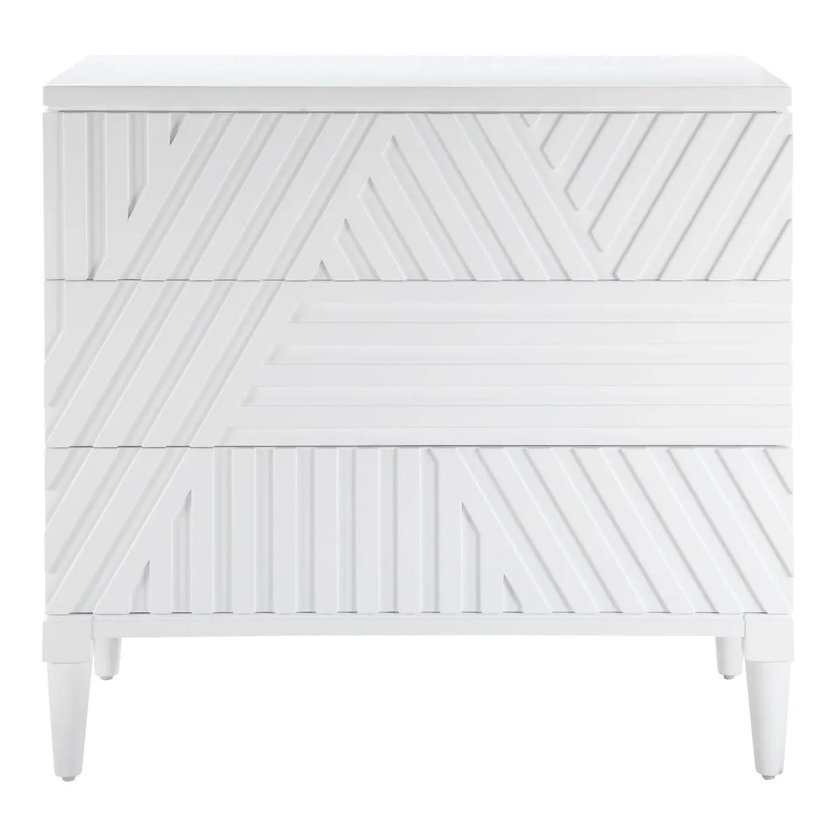 Uttermost Colby White Drawer Chest