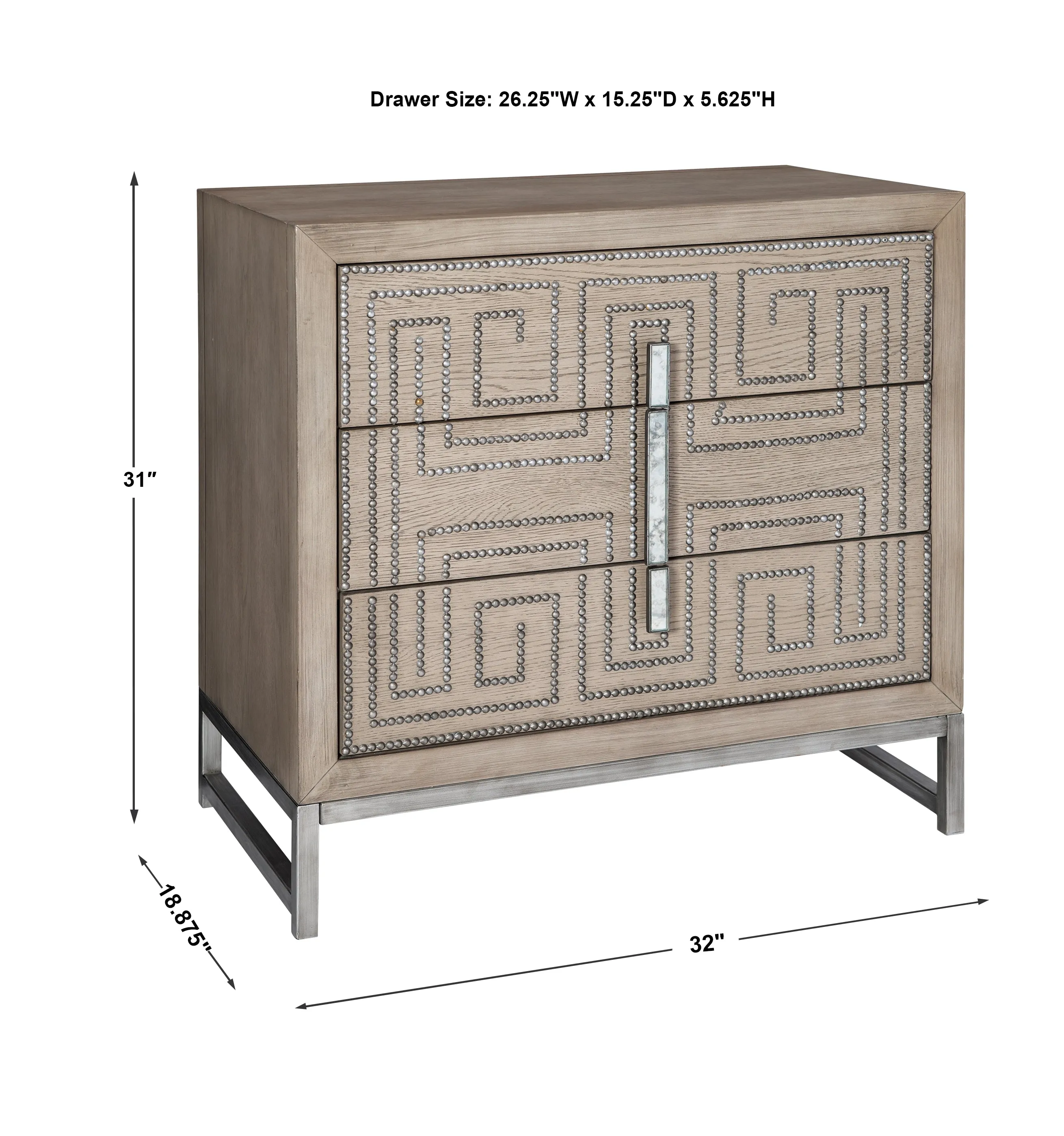 Uttermost Devya Gray Oak Accent Chest