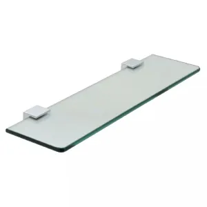 VADO Phase 558mm Frosted Glass Shelf in Chrome