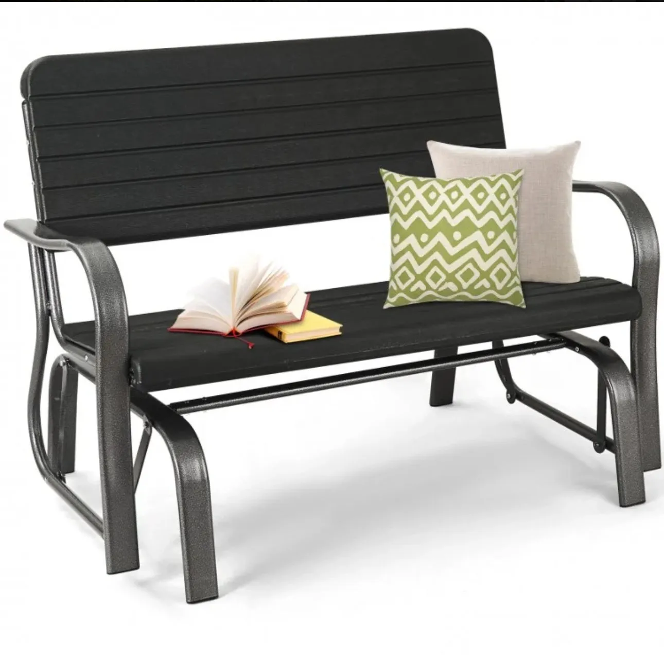 Very Relaxing Heavy Duty Outdoor Patio Swing Bench Love-seat | Smooth Gliding | Steel Frame | Rust Resistant